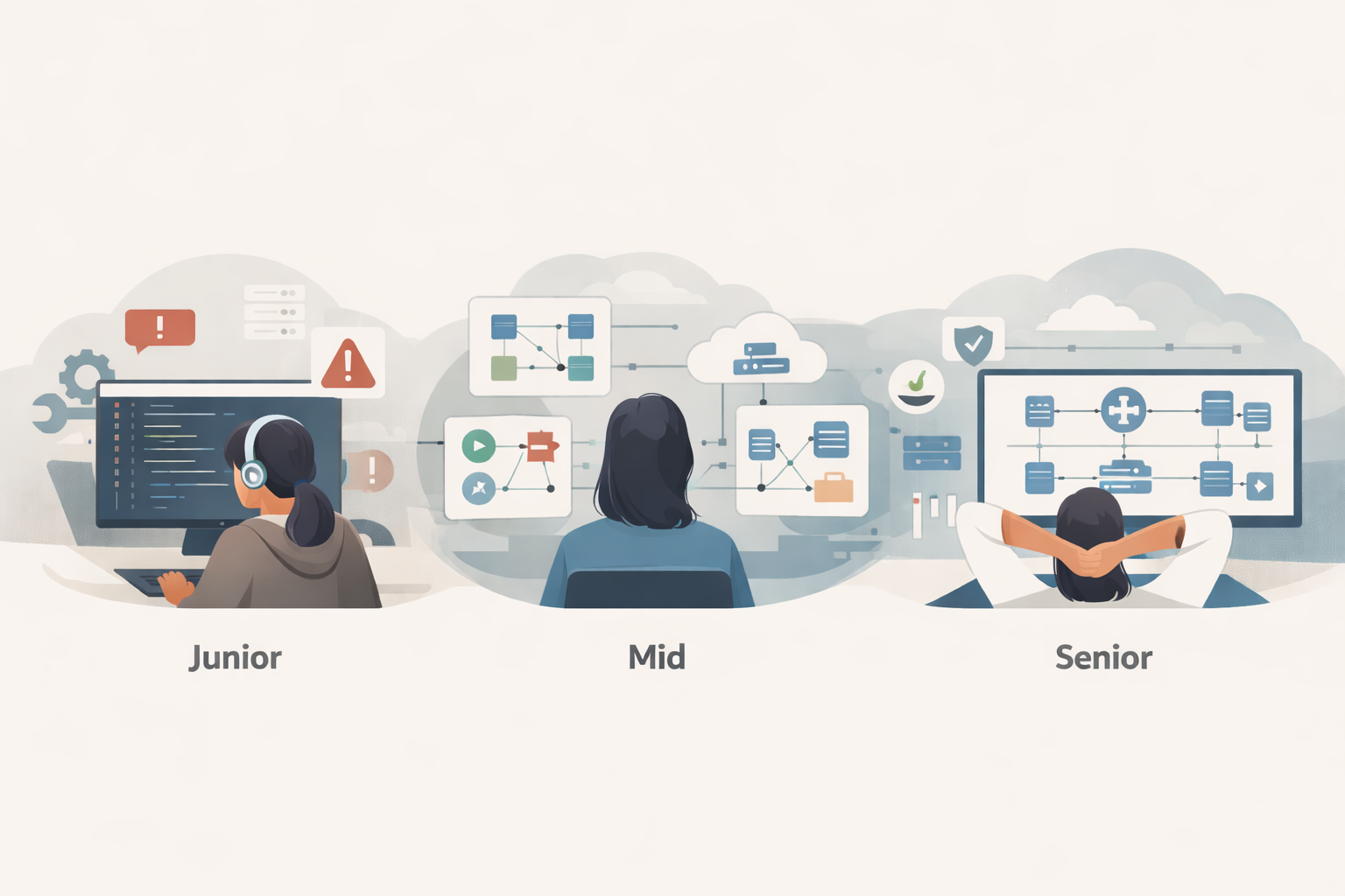 Junior → Mid → Senior DevOps: What Actually Changes